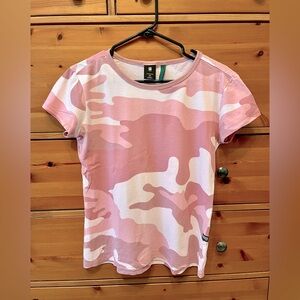 G-Star pink camo t-shirt